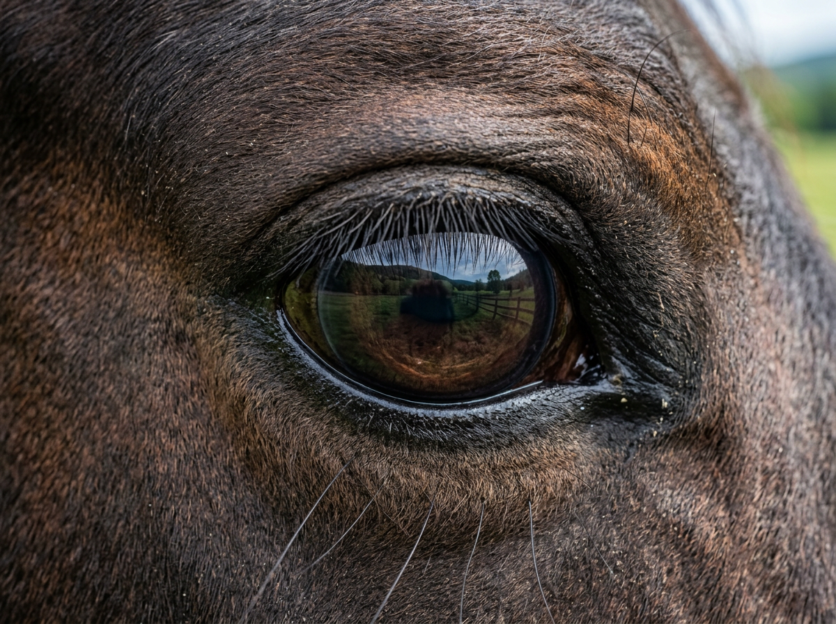 Close-up of a horse's kind eye